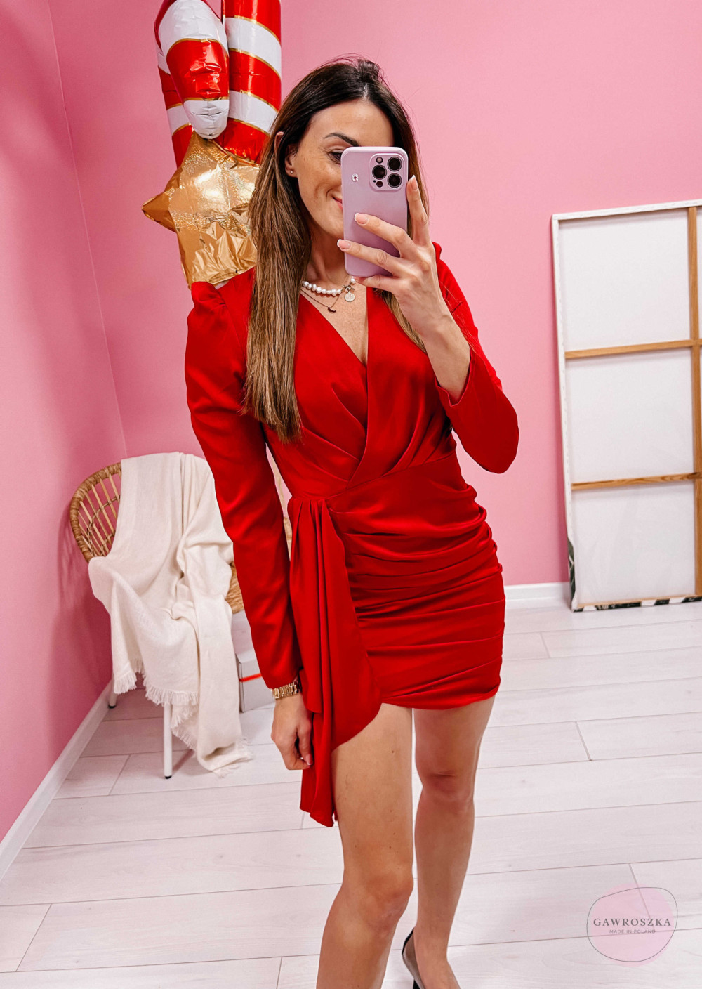 Sukienka Atlanta - czerwona 4