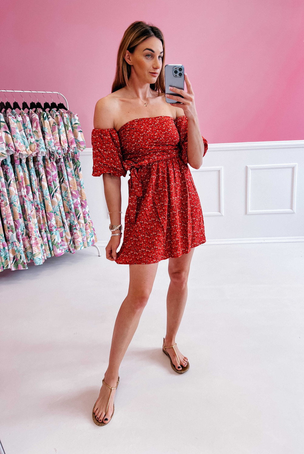 Sukienka mini Malma - czerwona 2
