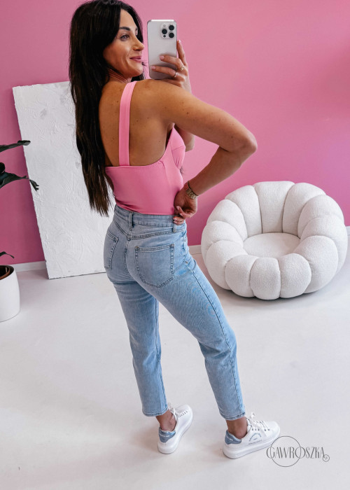 Spodnie jeansowe Mom Jeans - jasny jeans