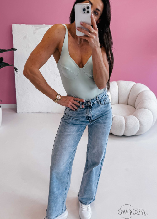 Spodnie jeansowe WIDE LEG - jasny jeans