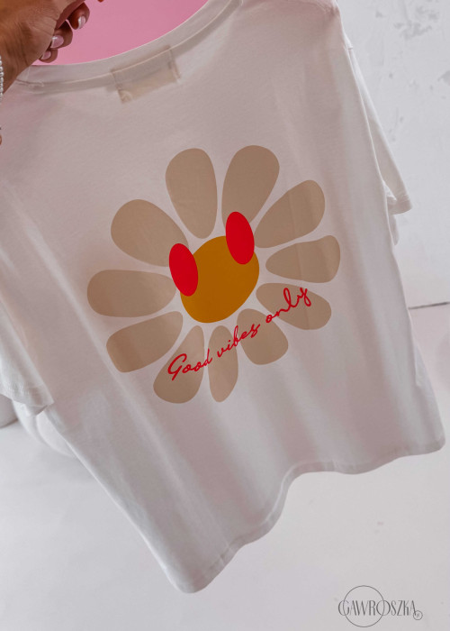 T shirt Daisy - biała