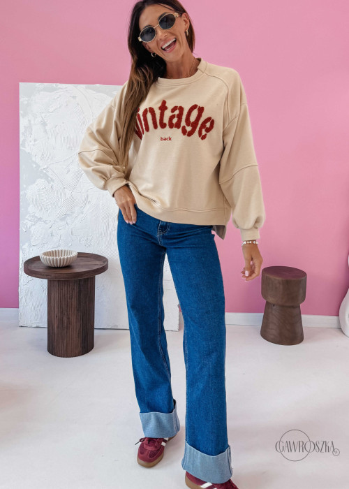 Bluza Vintage - beżowa