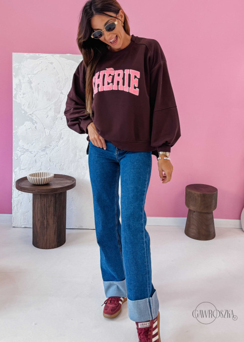 Bluza Cherie - czekoladowa